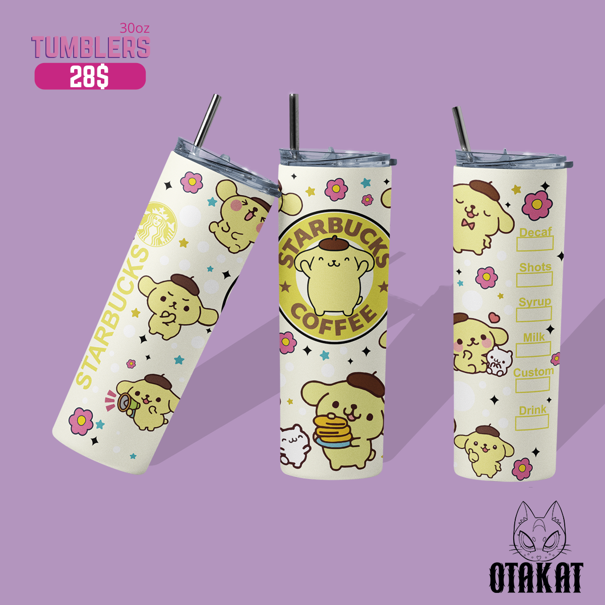 hello kitty tumbler 30 0z