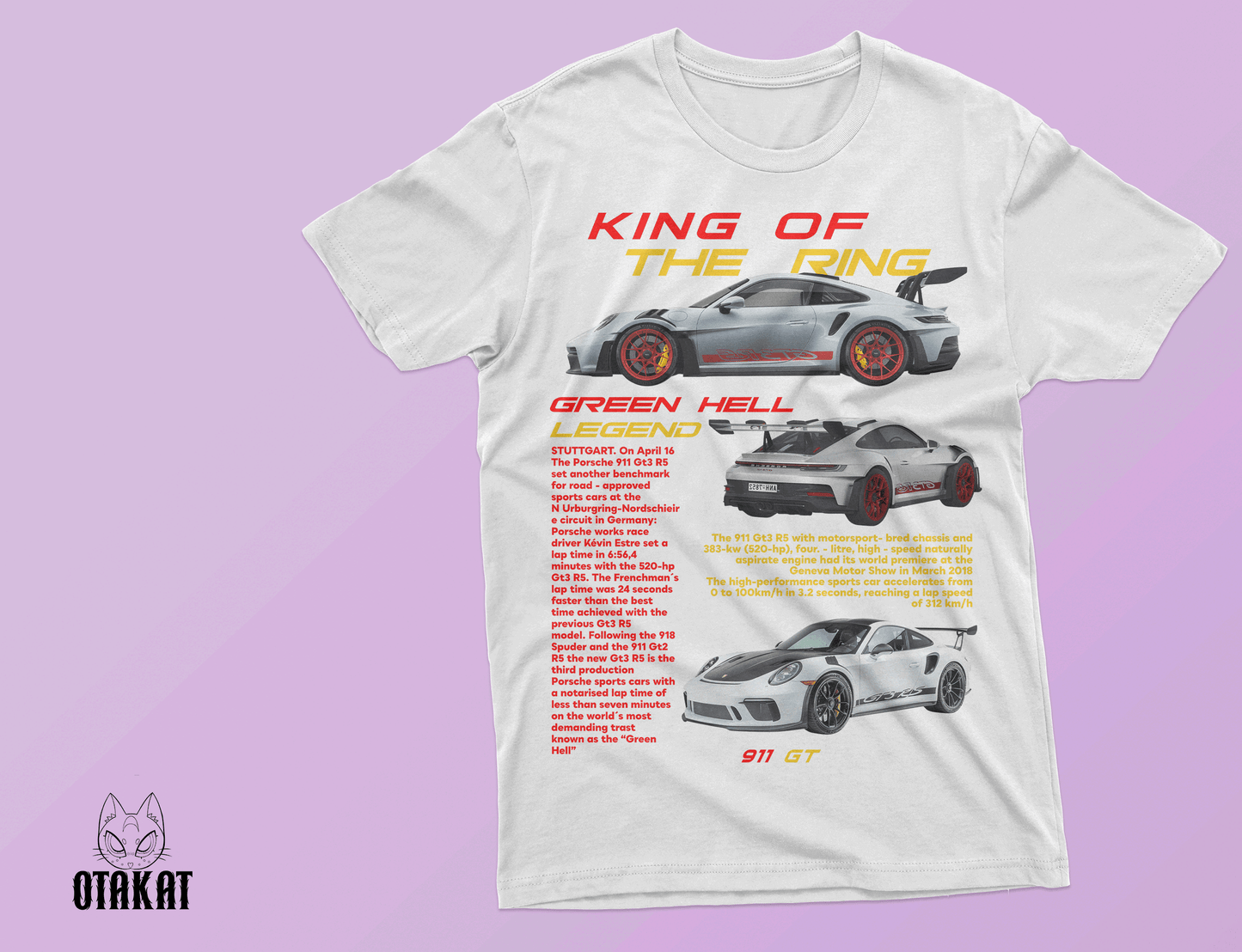 king of streets car T-shirt