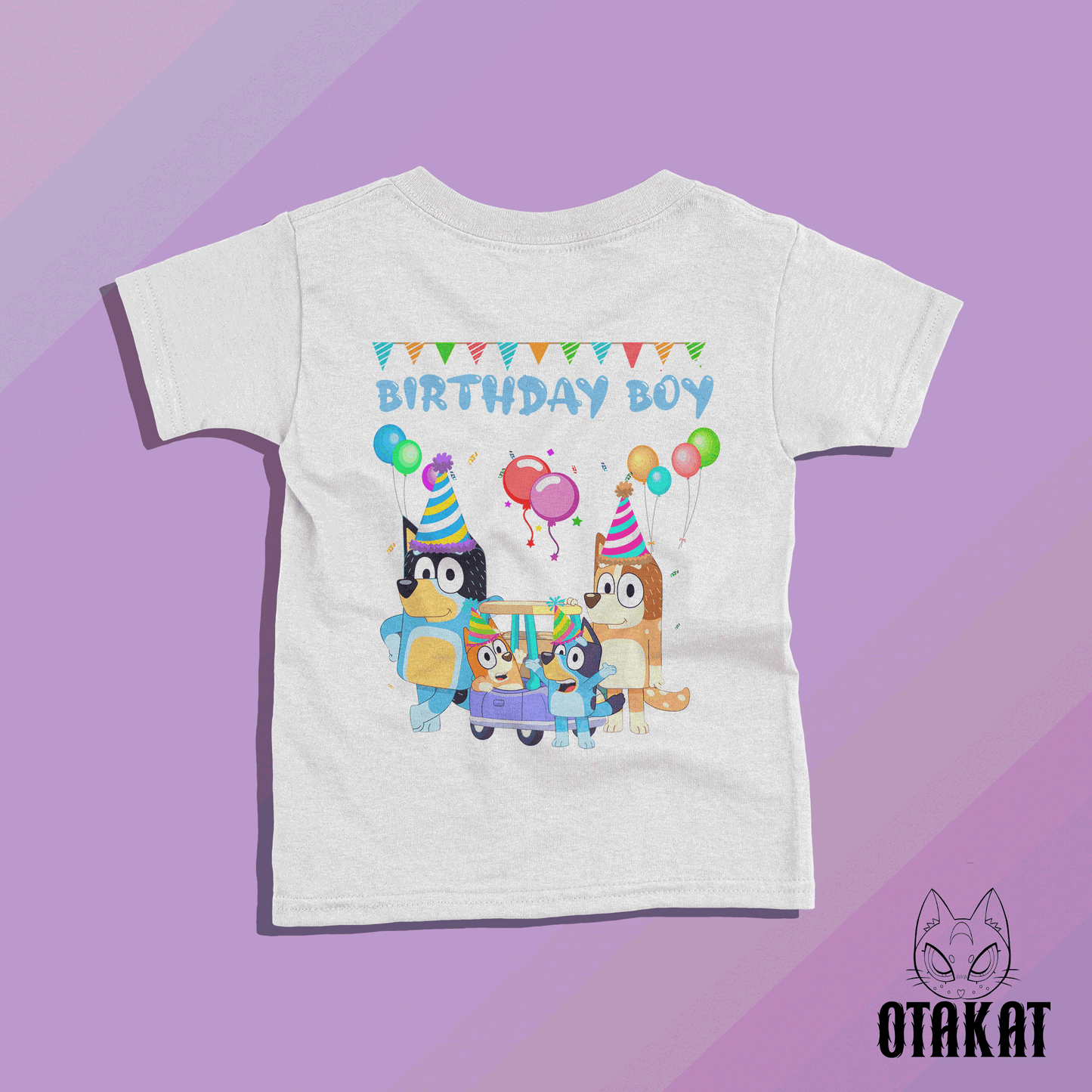 bluey birthday boy kid Tshirt