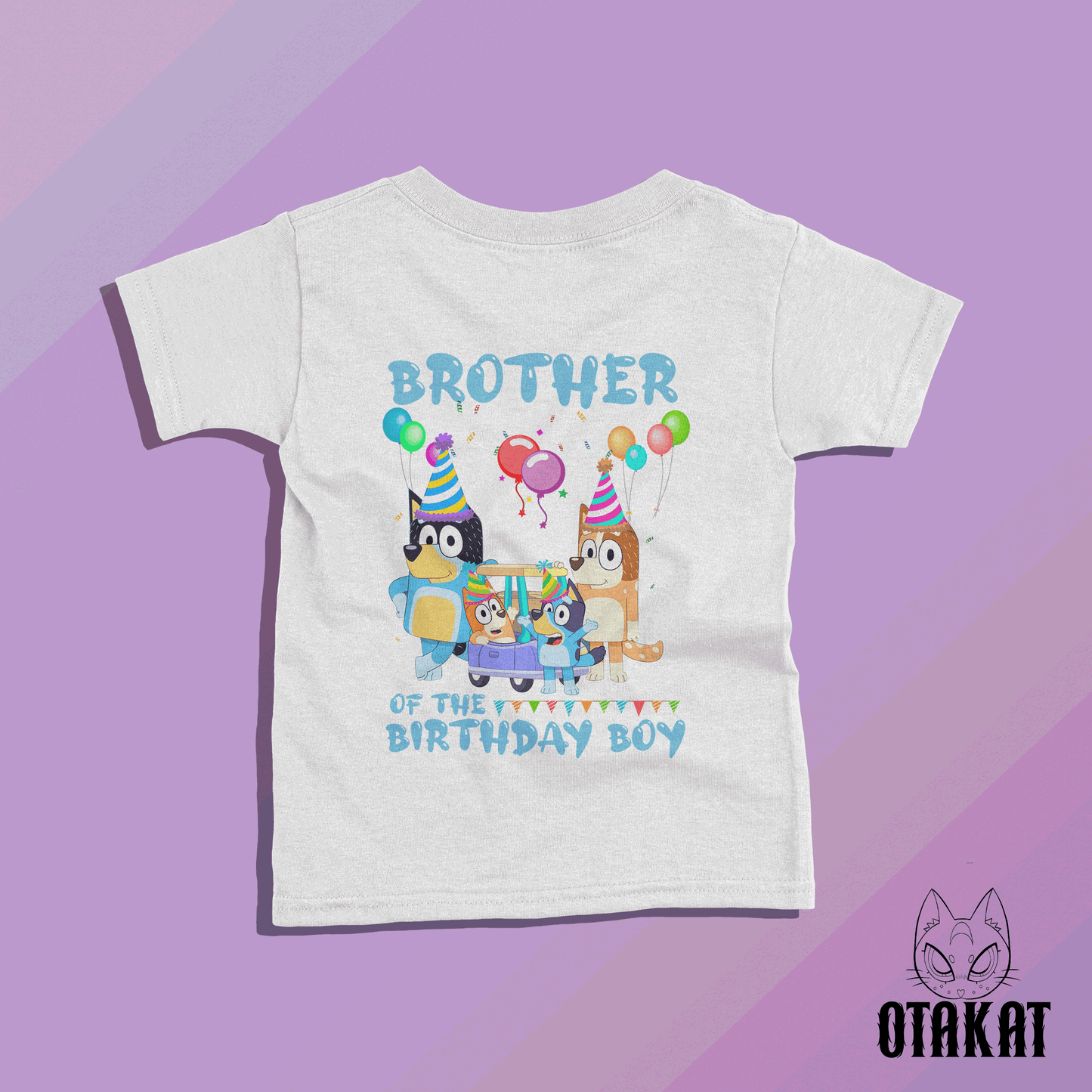 bluey brother of the birthday boy Tshirt kid size
