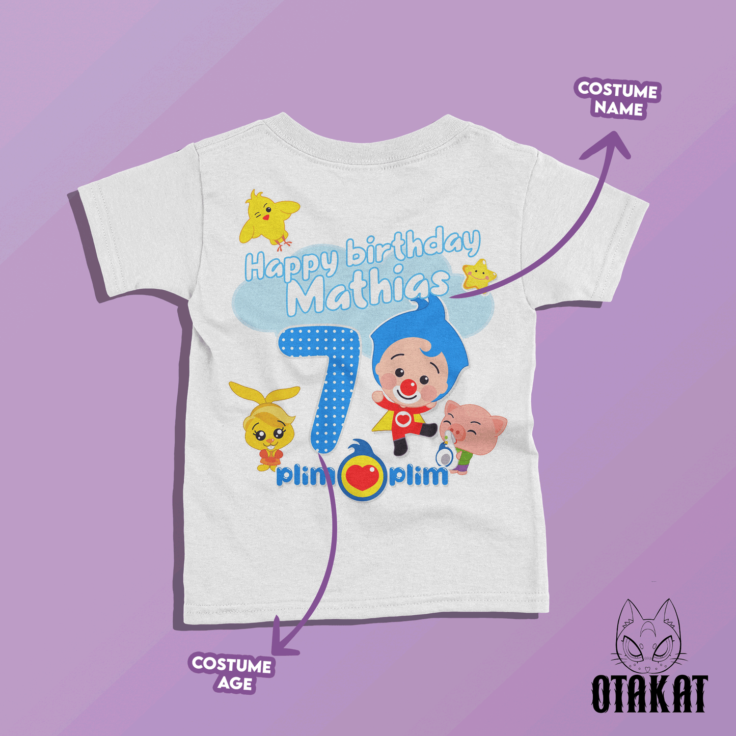 Plim plim custom Tshirt kid size