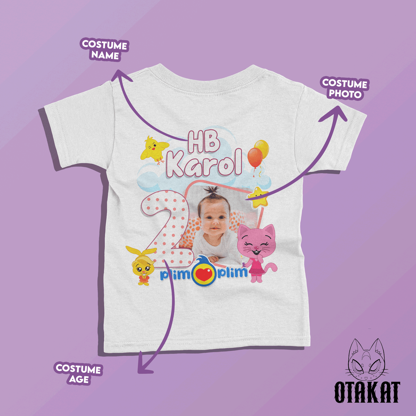 Plim plim custom Tshirt kid size