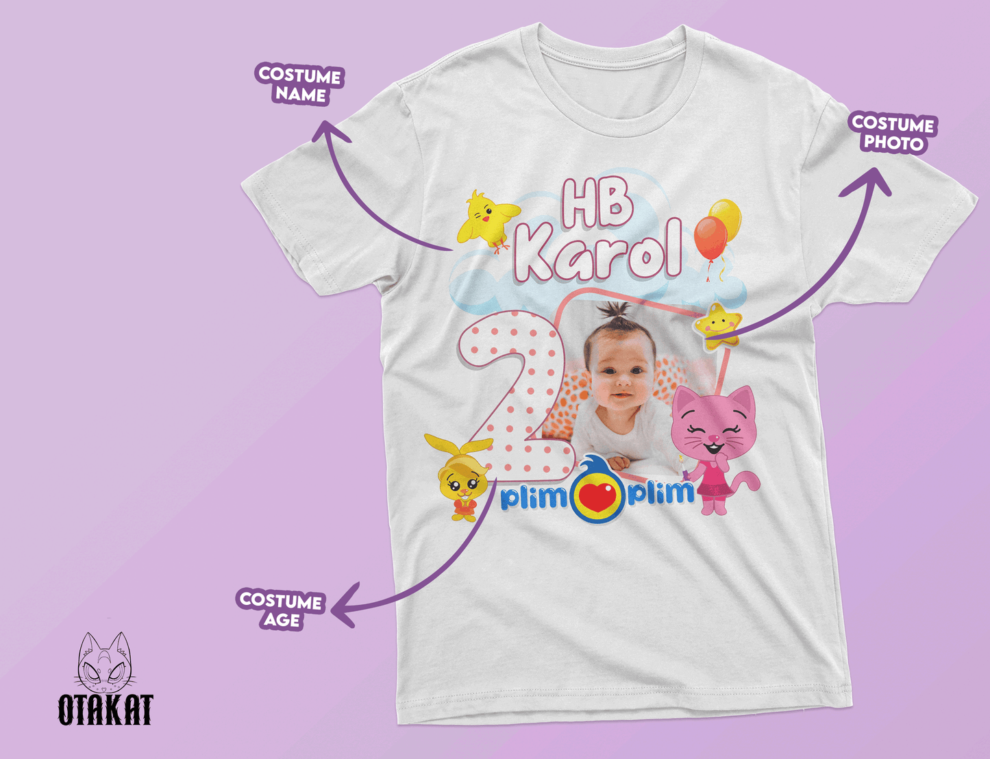 Plim plim custom Tshirt adult size