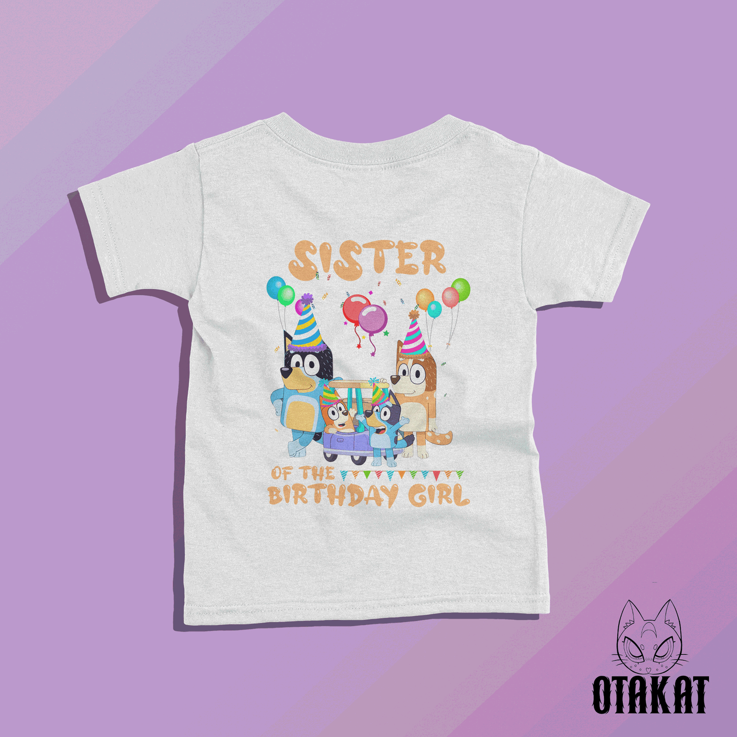 bluey sister of the birthday girl Tshirt kid size