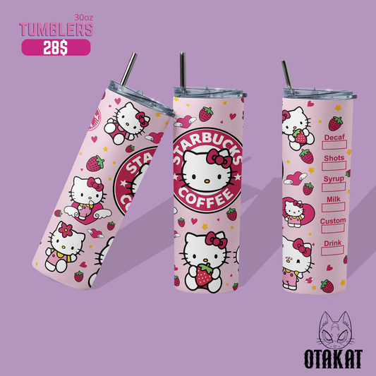 hello kitty tumbler 30 0z
