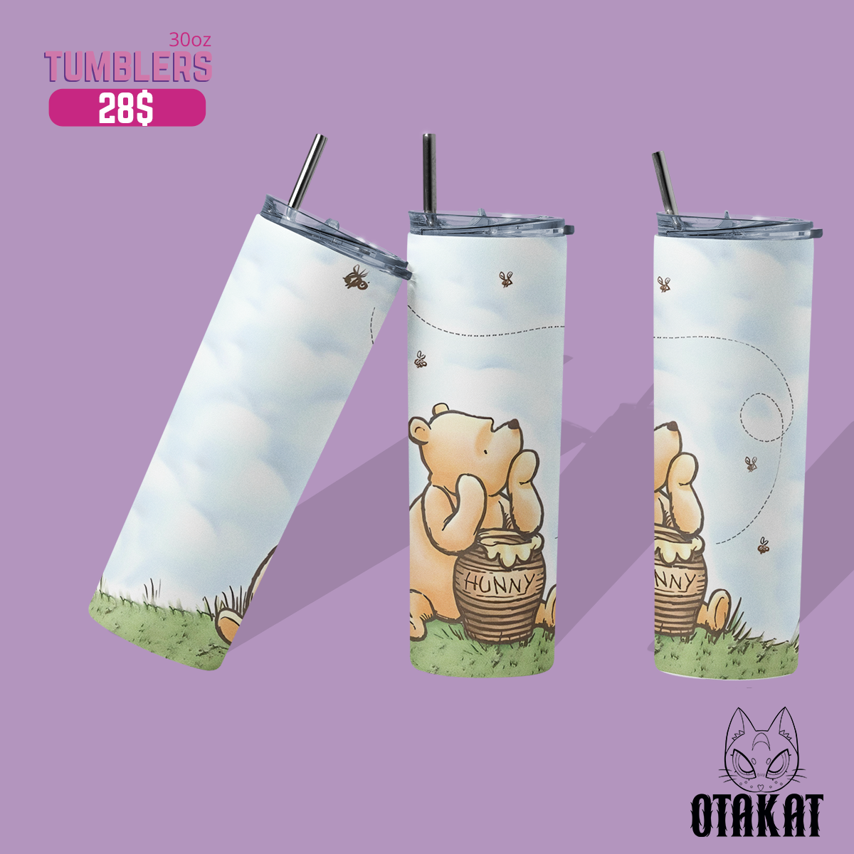 Winnie the pooh tumbler 30 0z