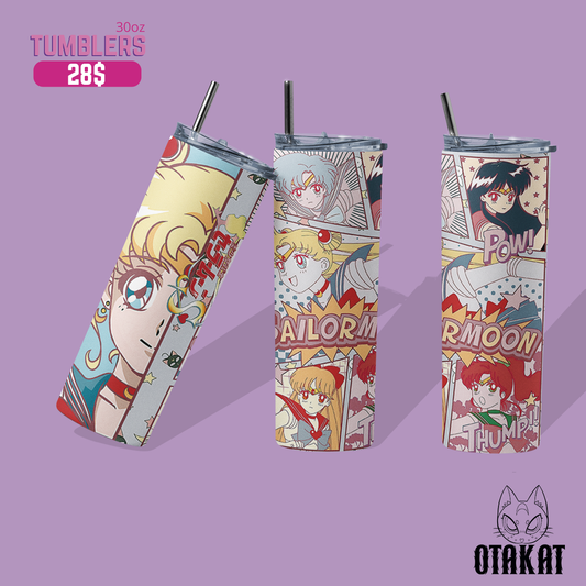 Sailor moon tumbler 30 0z
