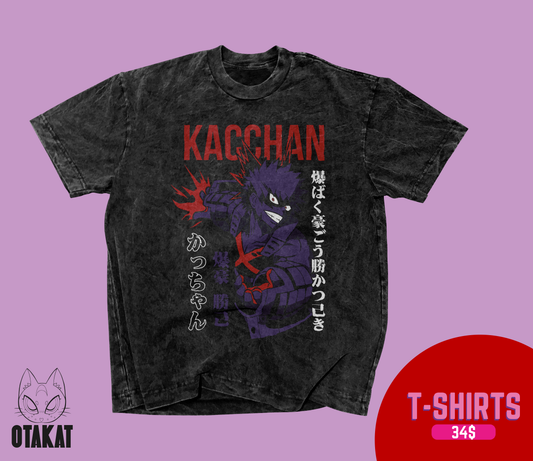 Boku no hero Acid wash T-shirt