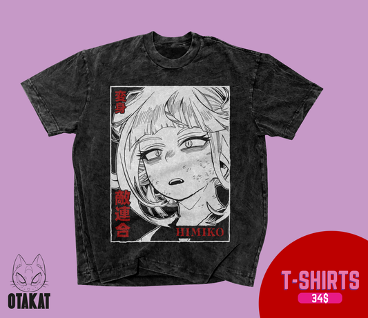Boku no hero Acid wash T-shirt
