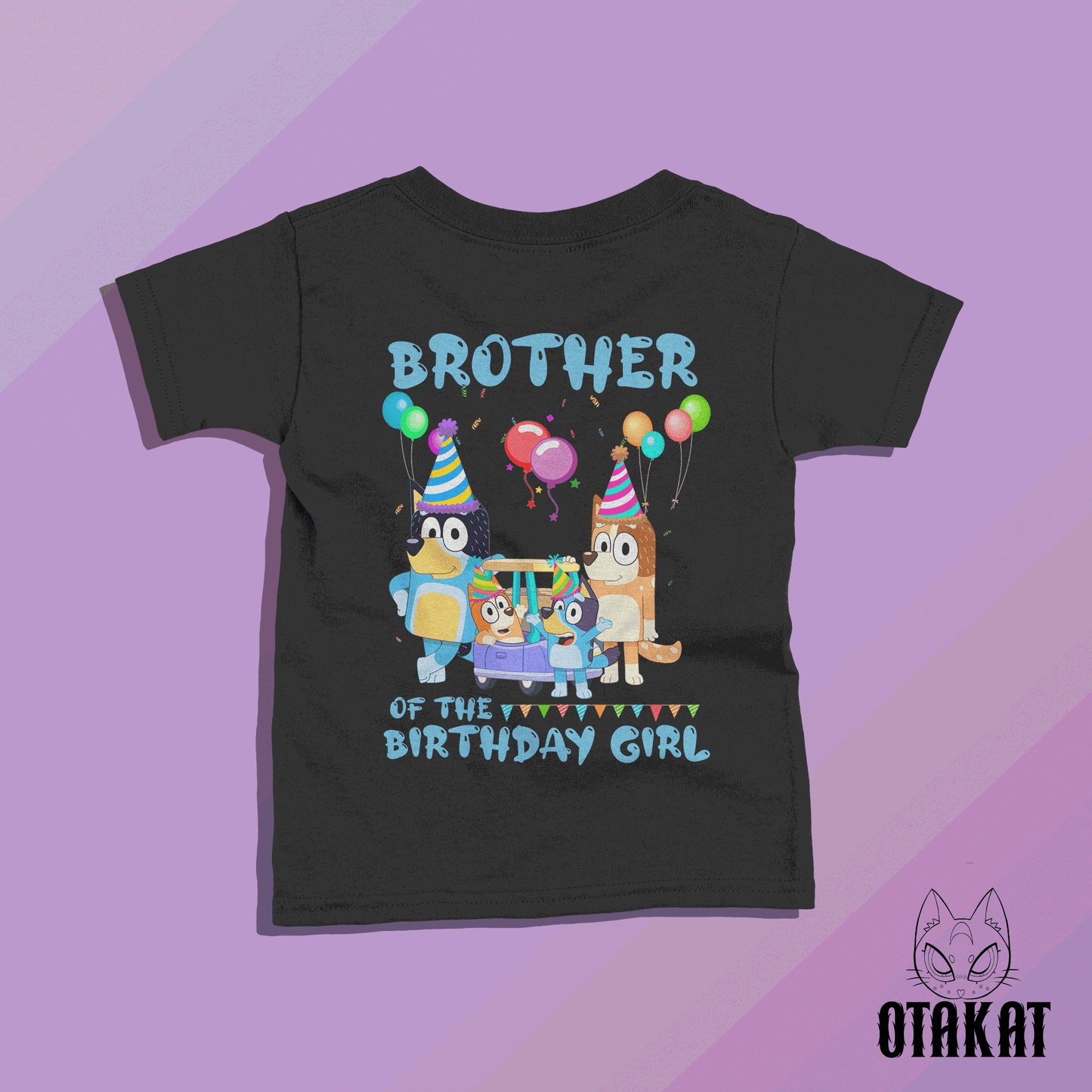 bluey brother of the birthday girl Tshirt  kid size