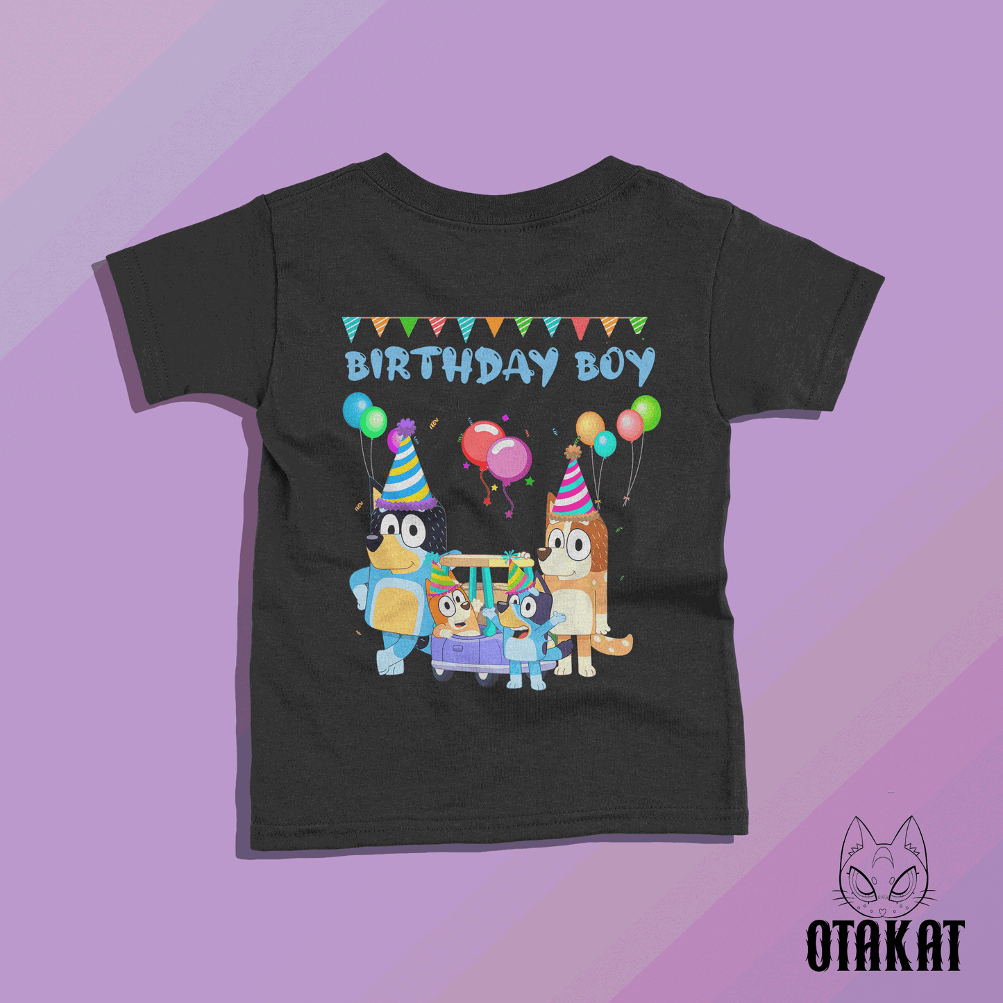 bluey birthday boy kid Tshirt