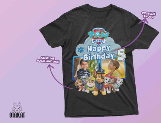paw patrol custom  Tshirt adult size