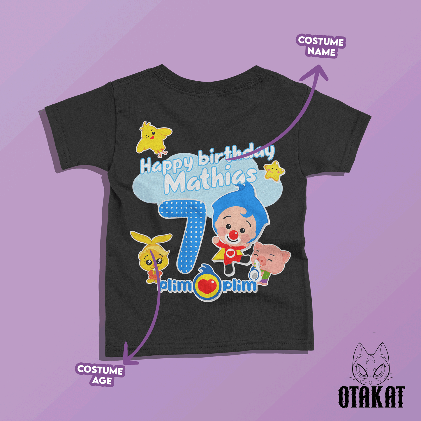 Plim plim custom  Tshirt kid size