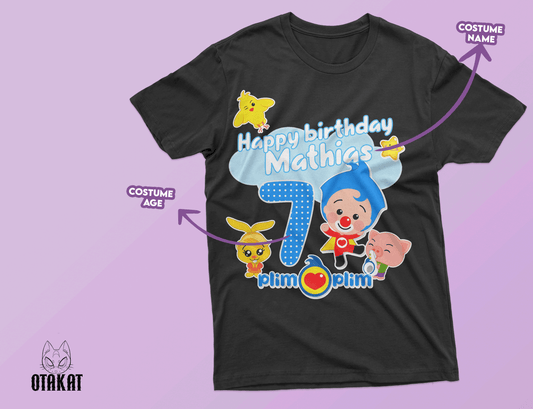Plim plim custom Tshirt adult size