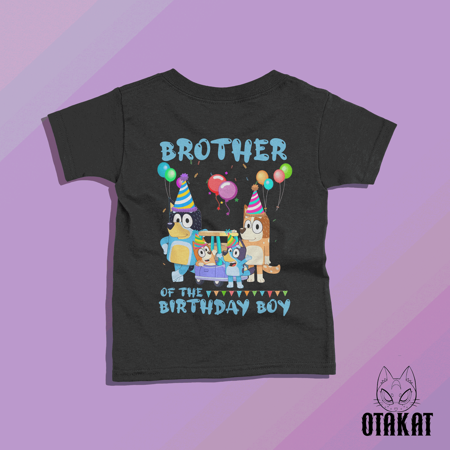 bluey  brother of the birthday boy Tshirt  kid size