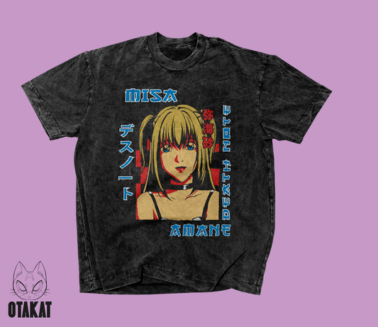 Death note Acid wash T-shirt